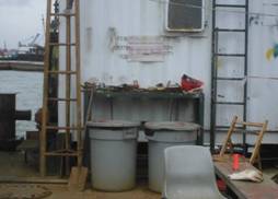Rubbish Bin on Vessel